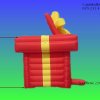paquet cadeau, hauteur env. 200cm, couvercle qui s'ouvre pour laché ballons ou autre surprise